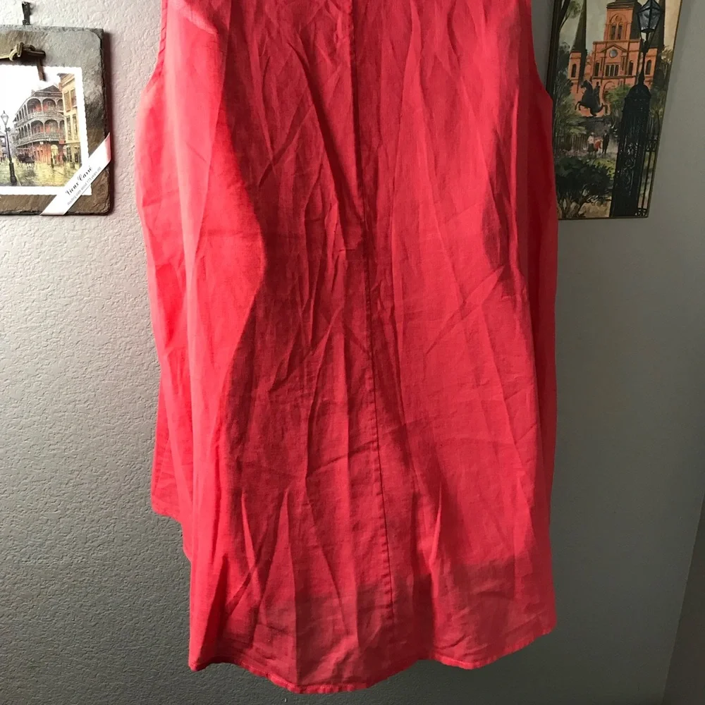 Chaus New York button front sleeveless top - Picture 5 of 5